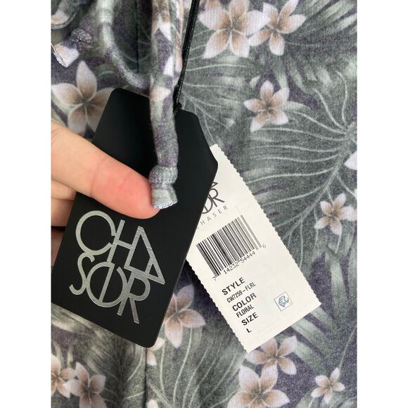 NWT Chaser Lounge Capri Pants Floral Large - Picture 5 of 8